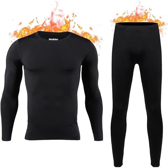 HEROBIKER Men’s Thermal Long Johns Base Layer Set