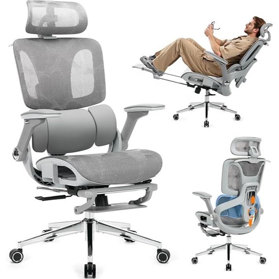 Ergonomic Mesh Office Chair with Lumbar Support