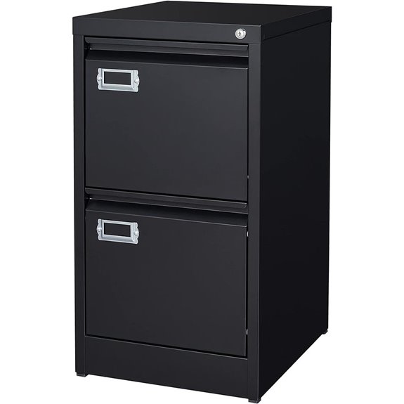Metal Locking 2-Drawer Vertical File Cabinet
