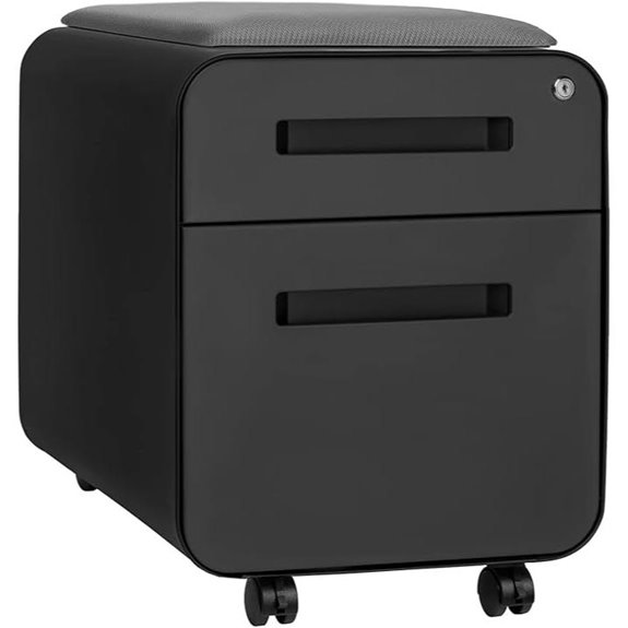 Stockpile Mini Seated File Cabinet with Cushion