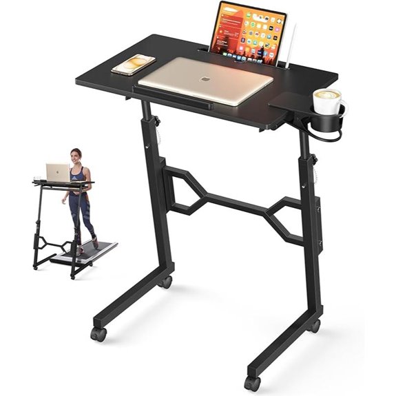 Portable Rolling Adjustable Standing Desk