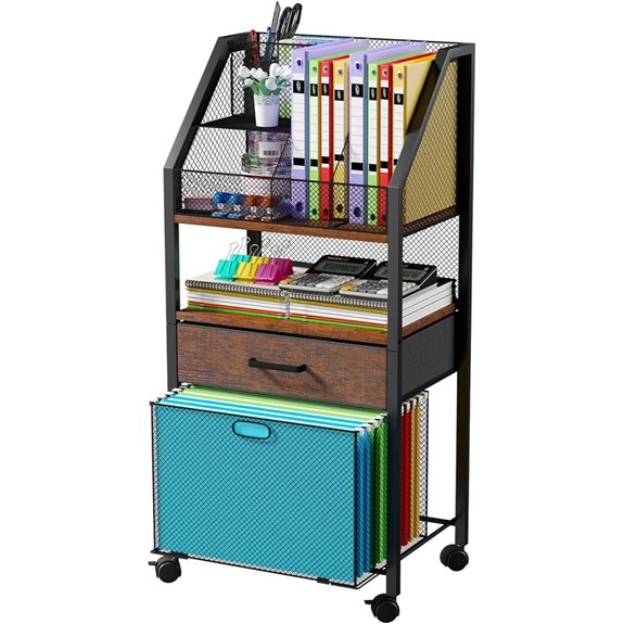 mobile storage with drawers