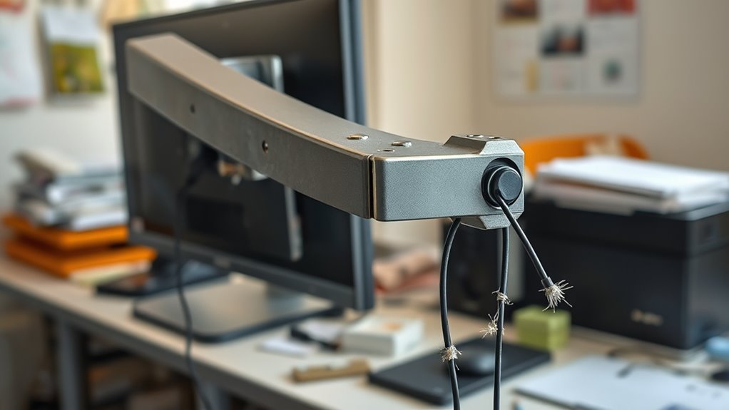 monitor arm wear signs