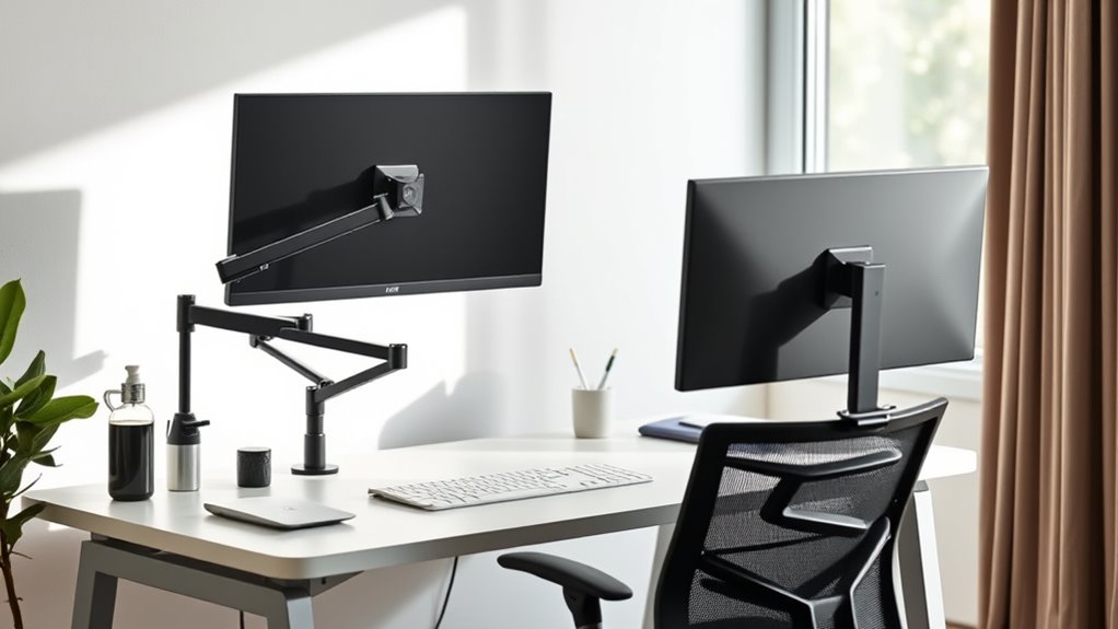 monitor at eye level