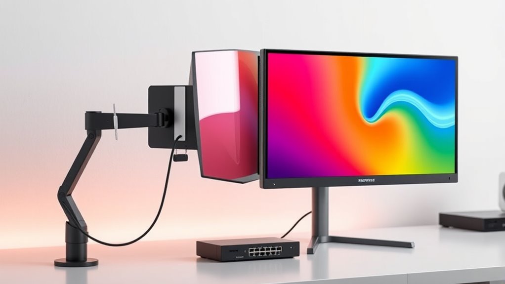 monitor selection for dual computers