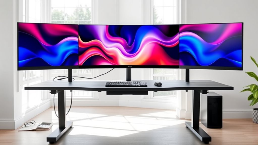 monitor size and stability