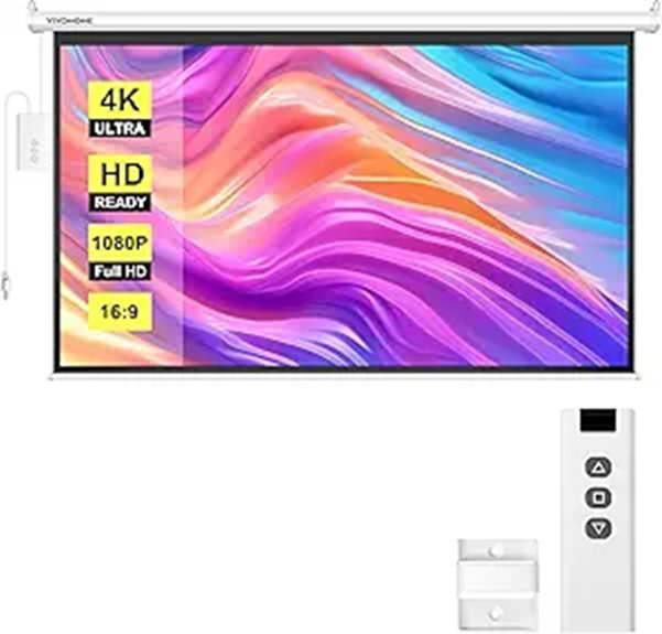 VIVOHOME Motorized 100 4K Projector Screen
