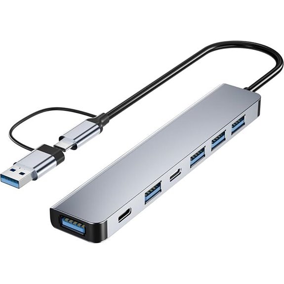 BERLAT 7-in-1 USB C & USB Hub with Ports