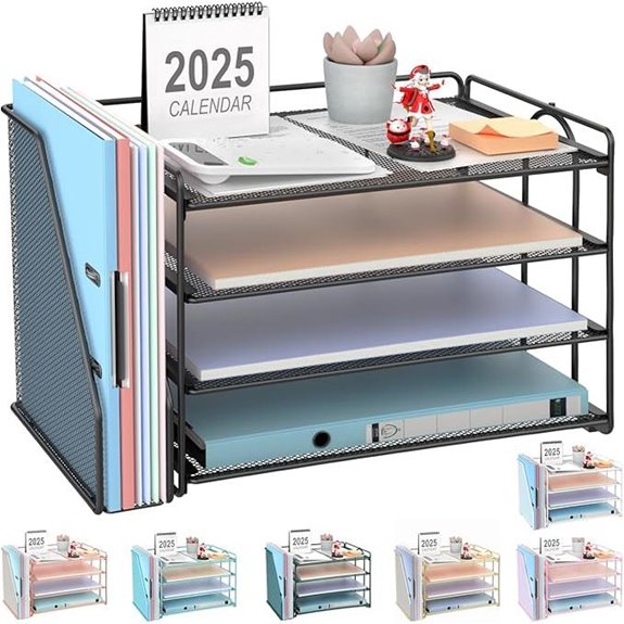 Gianotter 4-Tier Paper & Magazine Organizer
