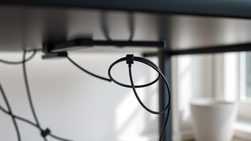 neat secure cable loops