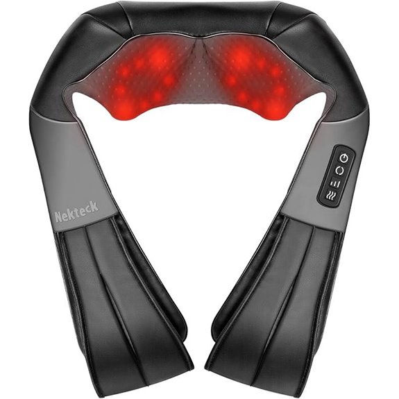 Nekteck Shiatsu Neck Massager with Heat and Kneading