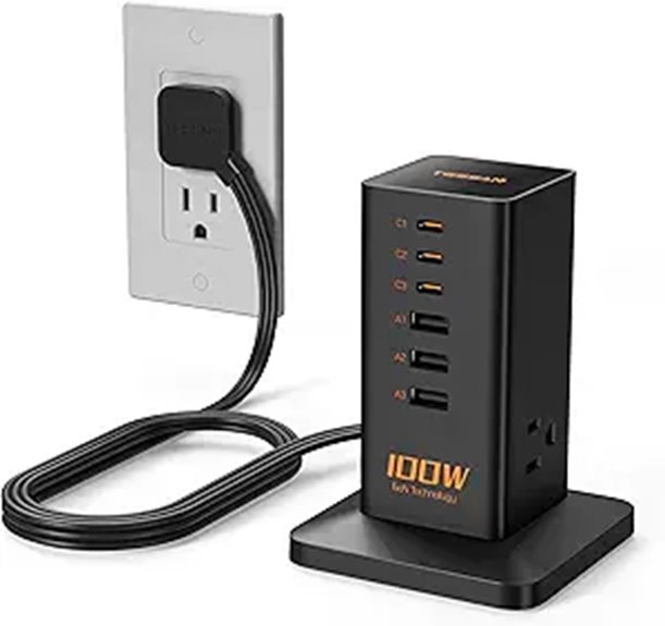 TESSAN 9-in-1 100W USB-C Charging Station