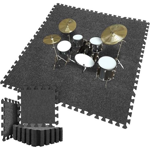 Nuanchu 16 Pcs Sound Absorbing Interlocking Floor Mats