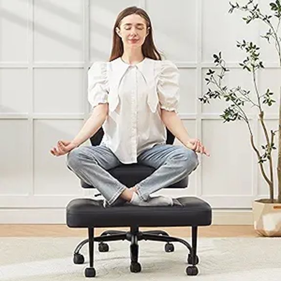 office chair with footstool