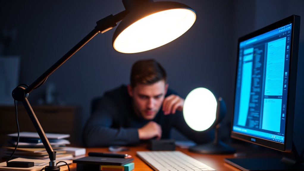 optimal flicker free desk lighting