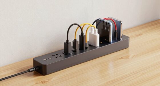 optimal power strip positioning