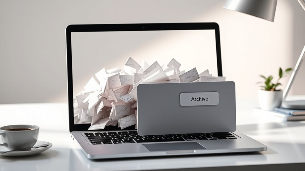 organize emails with archive