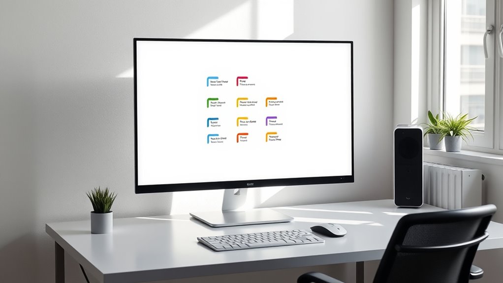 organized folders enhance productivity