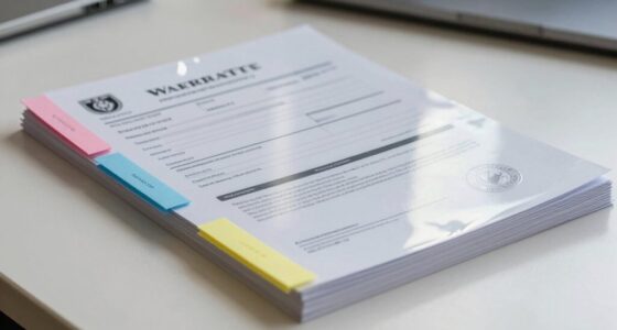 organized warranty documentation system