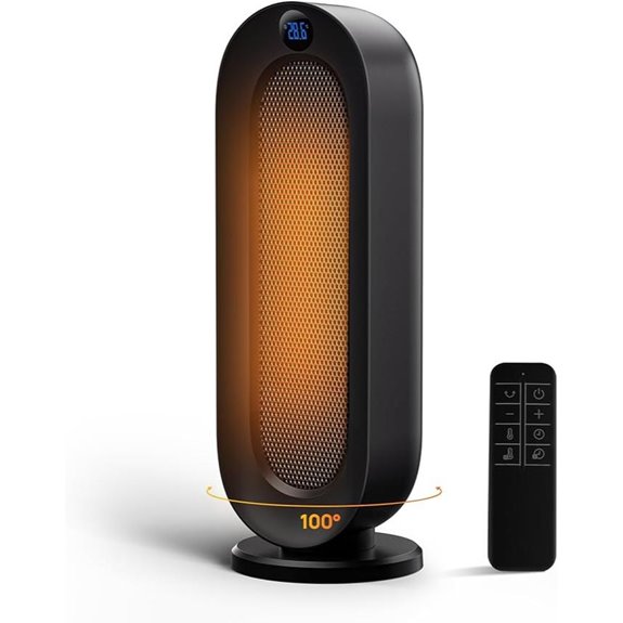 Indoor Space Heater with Oscillation and Timer