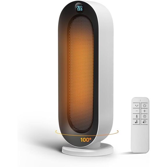 Indoor Space Heater with Oscillation and Remote