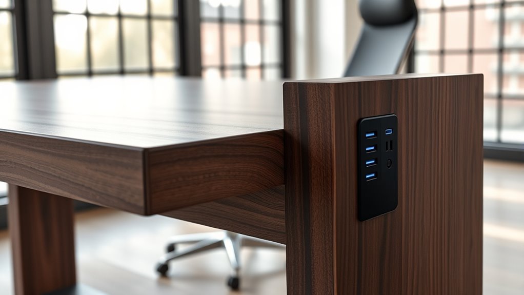 outlet and cable features