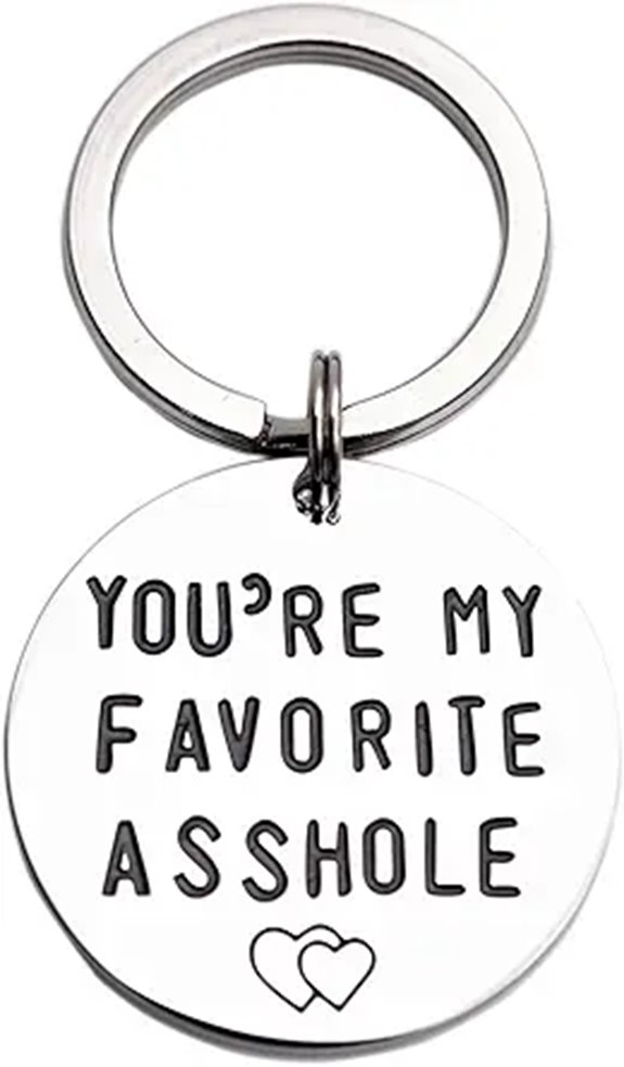 LParkin Funny You're My Favorite Asshole Keychain