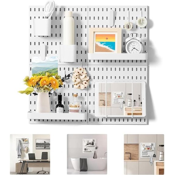 VUSIGN Pegboard Wall Organizer Kit (4 Pieces)