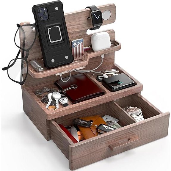 BarvA Phone Docking Station with Drawer Organizer