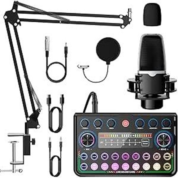 SINWE Podcast Bundle with Microphone and Audio Interface