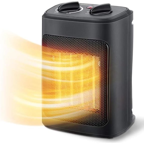 Portable 1500W Space Heater with Thermostat