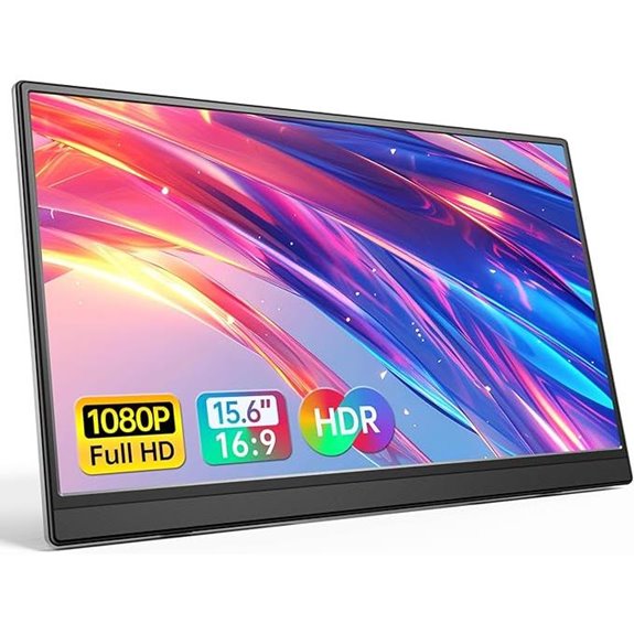 15.6-Inch Portable 1080P Monitor with USB-C & HDMI