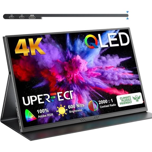 UPERFECT 15.6” 4K Portable Monitor with HDR