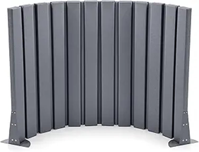 Foldable 48 Acoustic Privacy Screen Divider