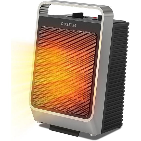 Portable Electric Space Heater with Thermostat