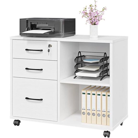 Panana 3-Drawer Mobile Office File Cabinet