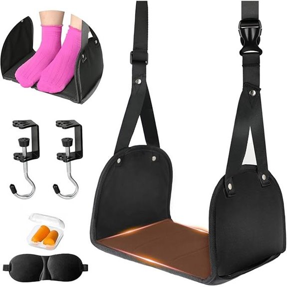 Travel Foot Hammock with Adjustable Strap