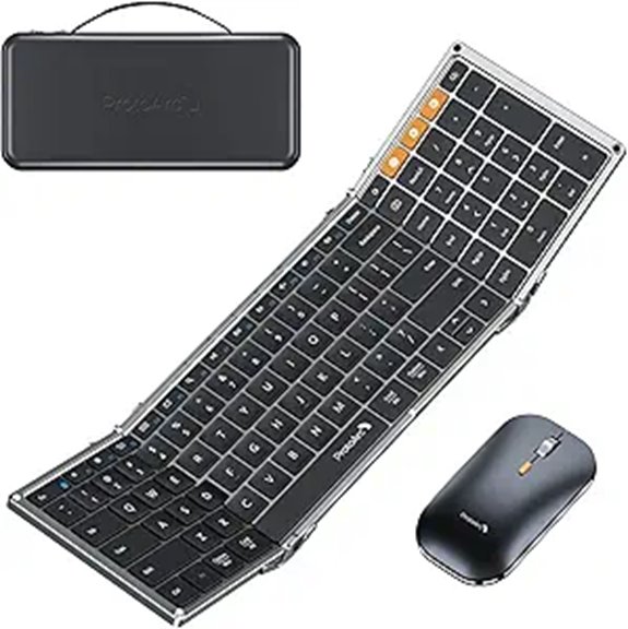 ProtoArc Foldable Wireless Keyboard & Mouse Combo