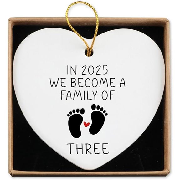 New Mom Dad Pregnancy Announcement Keepsake Ornament