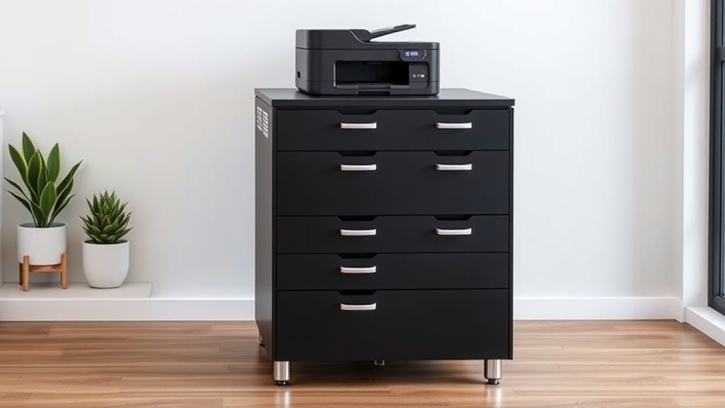 printer stand storage factors