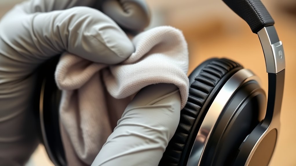 proper headphone cleaning routine