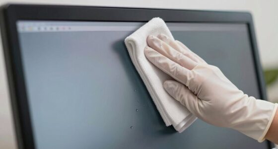 proper monitor cleaning technique