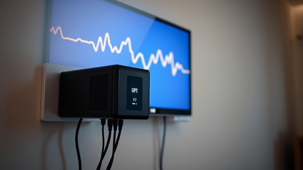 protects devices from voltage fluctuations