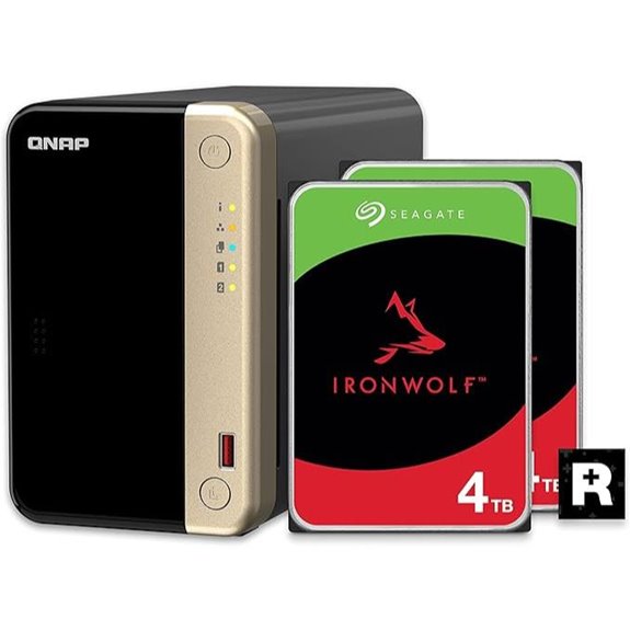 QNAP TS-264 NAS with 4TB Seagate IronWolf Bundle