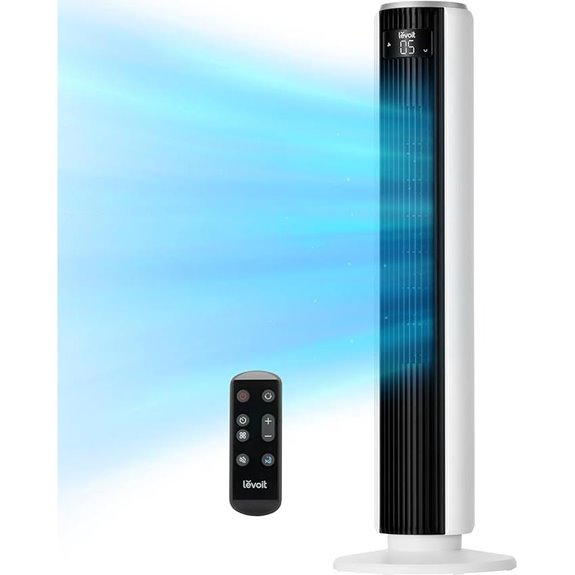 LEVOIT Tower Fan Quiet Remote 5 Speeds Oscillates