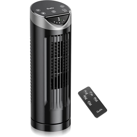 Grelife 13 Quiet Tower Fan with Remote