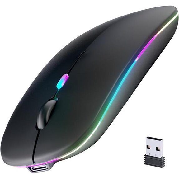 Wireless Bluetooth Mouse with Rechargeable Battery