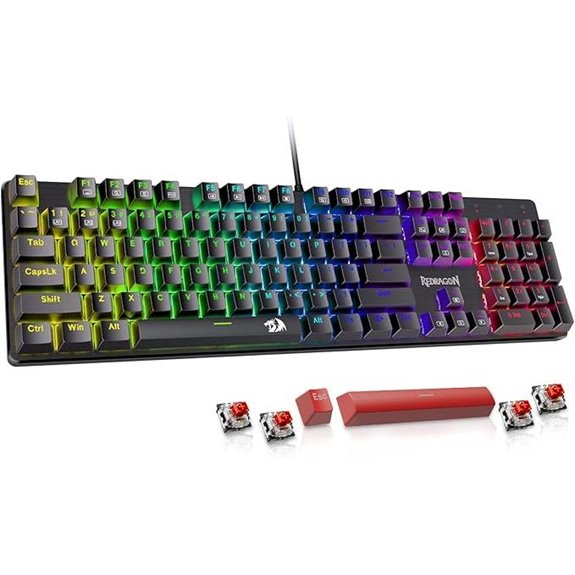 Redragon Mechanical Gaming Keyboard with Backlit and Red Switch