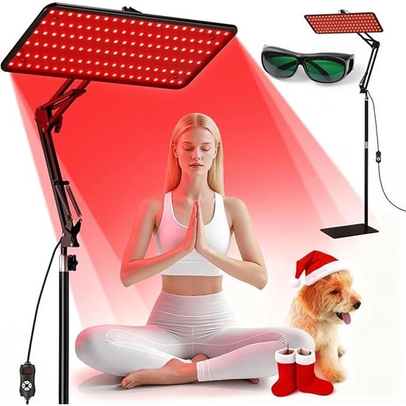 Morfone Red Light Therapy Panel with Stand and Glass