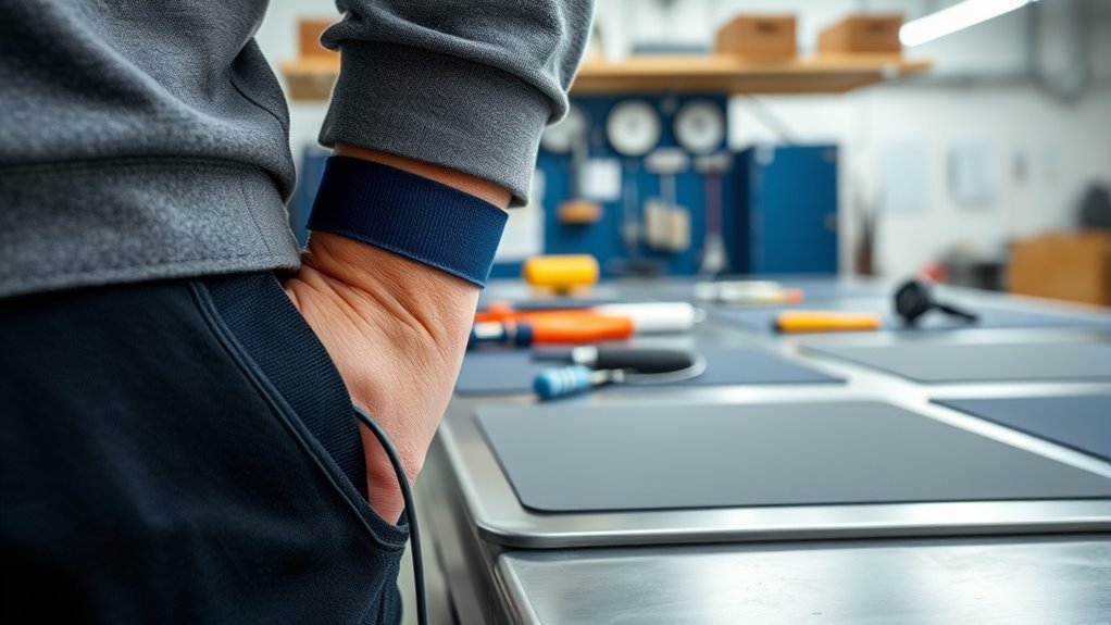 reduce static with grounding